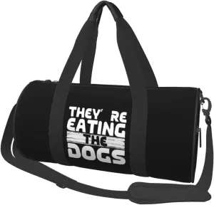 They'Re Eating The Dogs Duffel Bag Gym Bag Travel Sports Tote Large Foldable Beach Swim Yoga06