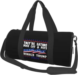 They'Re Eating The Dogs, Eating The Cats Duffel Bag Gym Bag Travel Sports Tote Large Foldable Beach Swim Yoga6