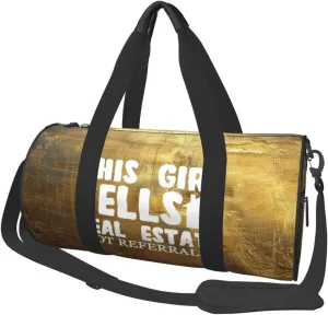 This Girl Sells Real Estate Duffel Bag Gym Bag Travel Sports Tote Large Foldable Beach Swim Yoga3