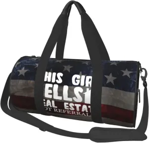 This Girl Sells Real Estate Duffel Bag Gym Bag Travel Sports Tote Large Foldable Beach Swim Yoga4