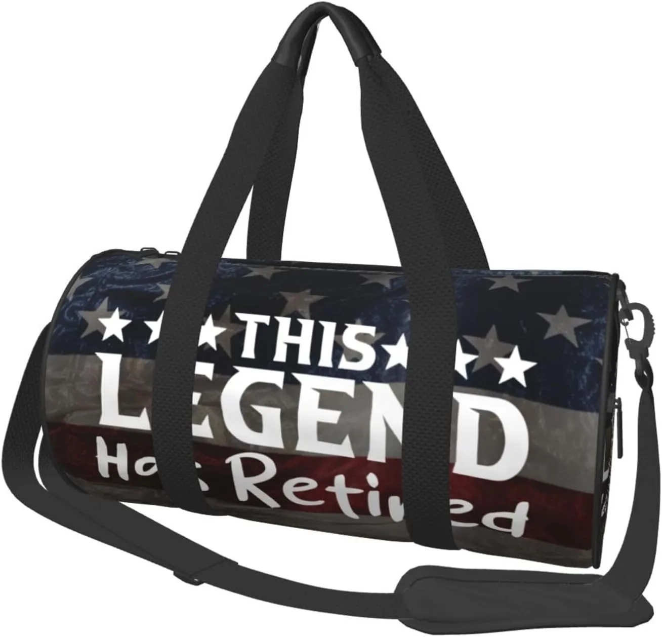 This Legend Has Retired Retirement Duffel Bag Gym Bag Travel Sports Tote Large Foldable Beach Swim Yoga1