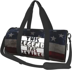This Legend Has Retired Retirement Duffel Bag Gym Bag Travel Sports Tote Large Foldable Beach Swim Yoga8