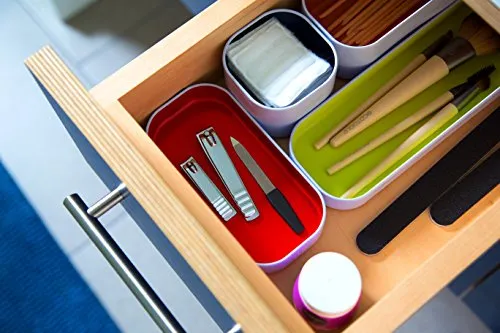 Three By Three Seattle Drawer Organizer 1" Set of 5 (52281),Multi