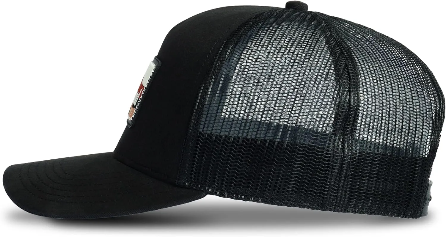 Timberland Trucker Hat for Men, One Size, Durable Cotton Twill, Adjustable Mesh Back, Curved Brim, Breathable and Lightweight