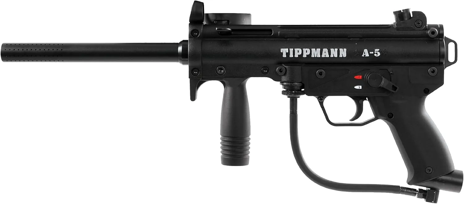 Tippmann A-5 Basic Paintball Marker Gun with The Cyclone Feed and Response Trigger System