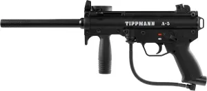 Tippmann A-5 Basic Paintball Marker Gun with The Cyclone Feed and Response Trigger System
