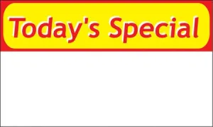 Today's Special- 12" x 20" Pump Topper Insert