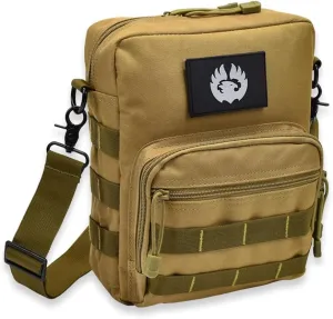 Torch Small Messenger Bag MOLLE Tactical Satchel Courier Pack Single Strap Shoulder Sling for Every Day Carry Gear