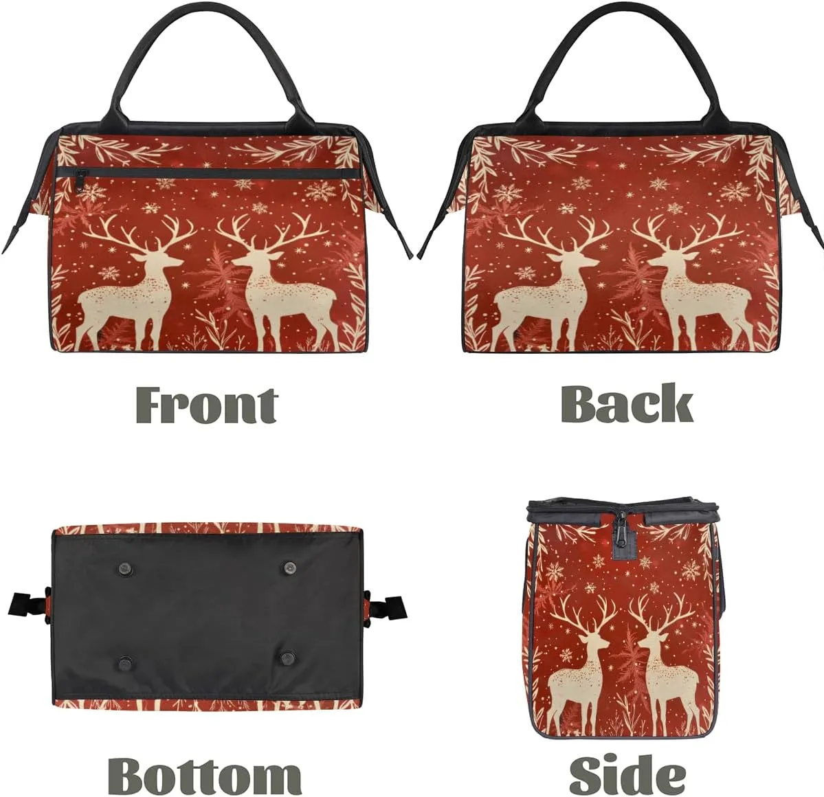 Tote Bag for Women with Zipper, Lightweight Travel Tote Bag Large Shoulder Bag Handbag for Work, Gym