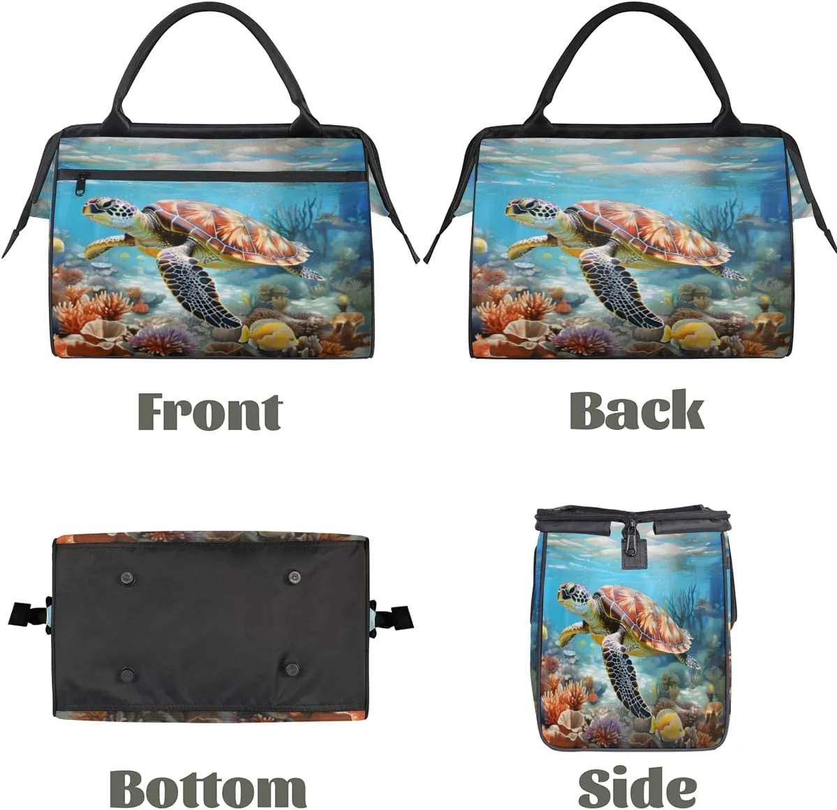 Tote Bag for Women with Zipper, Lightweight Travel Tote Bag Large Shoulder Bag Handbag for Work, Gym