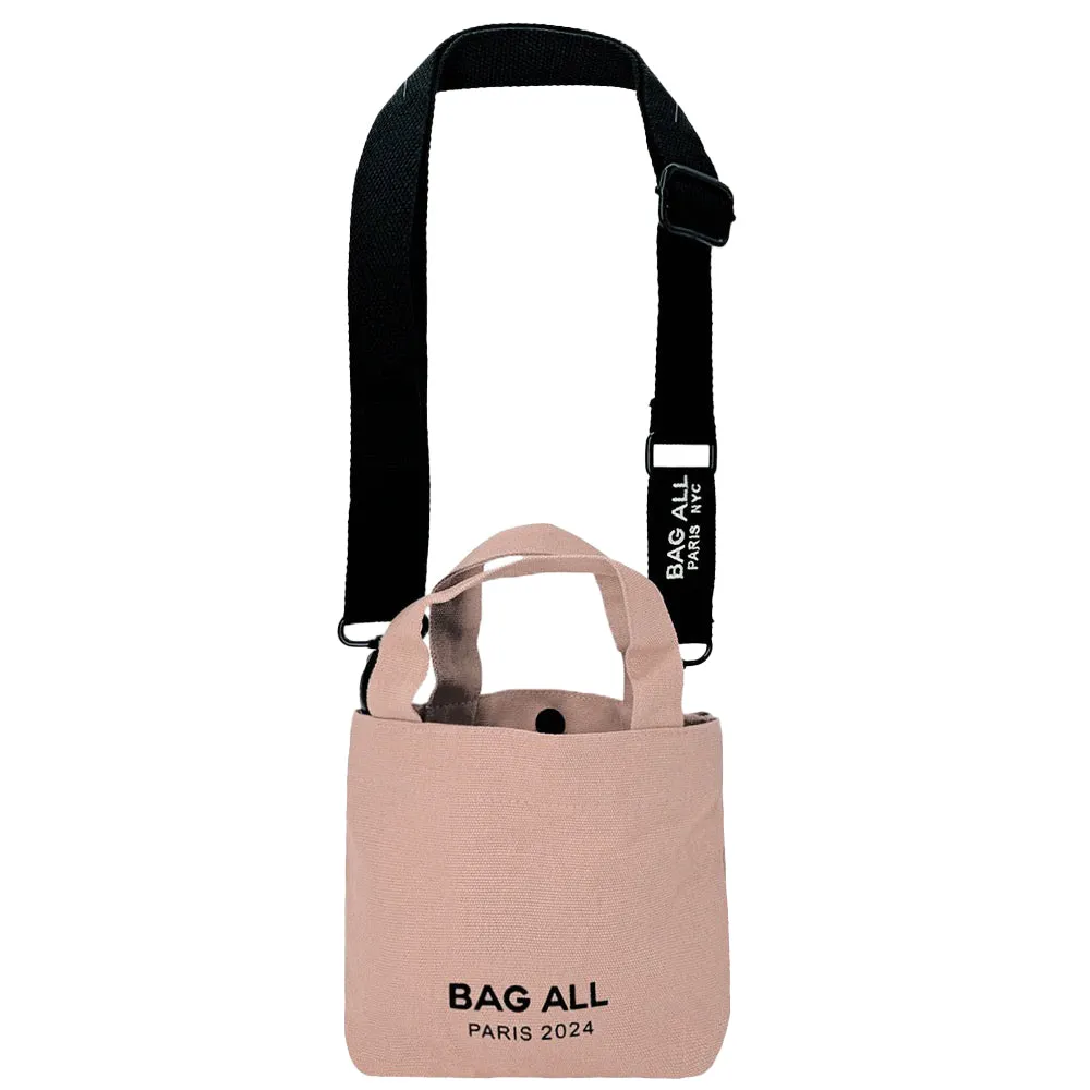 Tote Bag w Strap, Mini – Pink/Blush