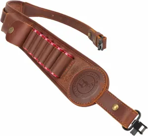 TOURBON 12 Gauge Shotgun Shell Holder Bandolier Gun Sling with Swivels Adjustable Shoulder Strap