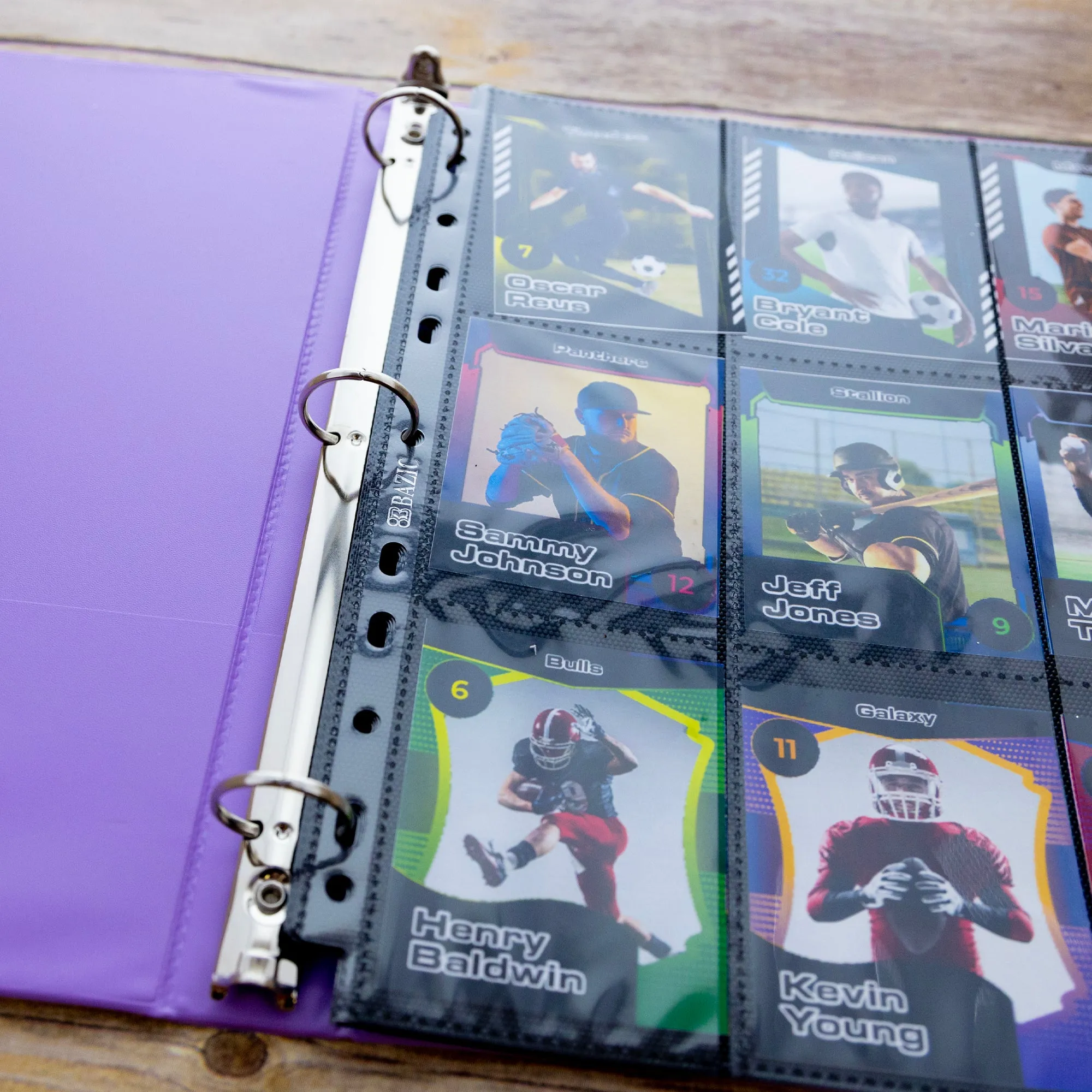 Trading Card Holders Double Sided Side Loading 9-Pockets (100/Pack)