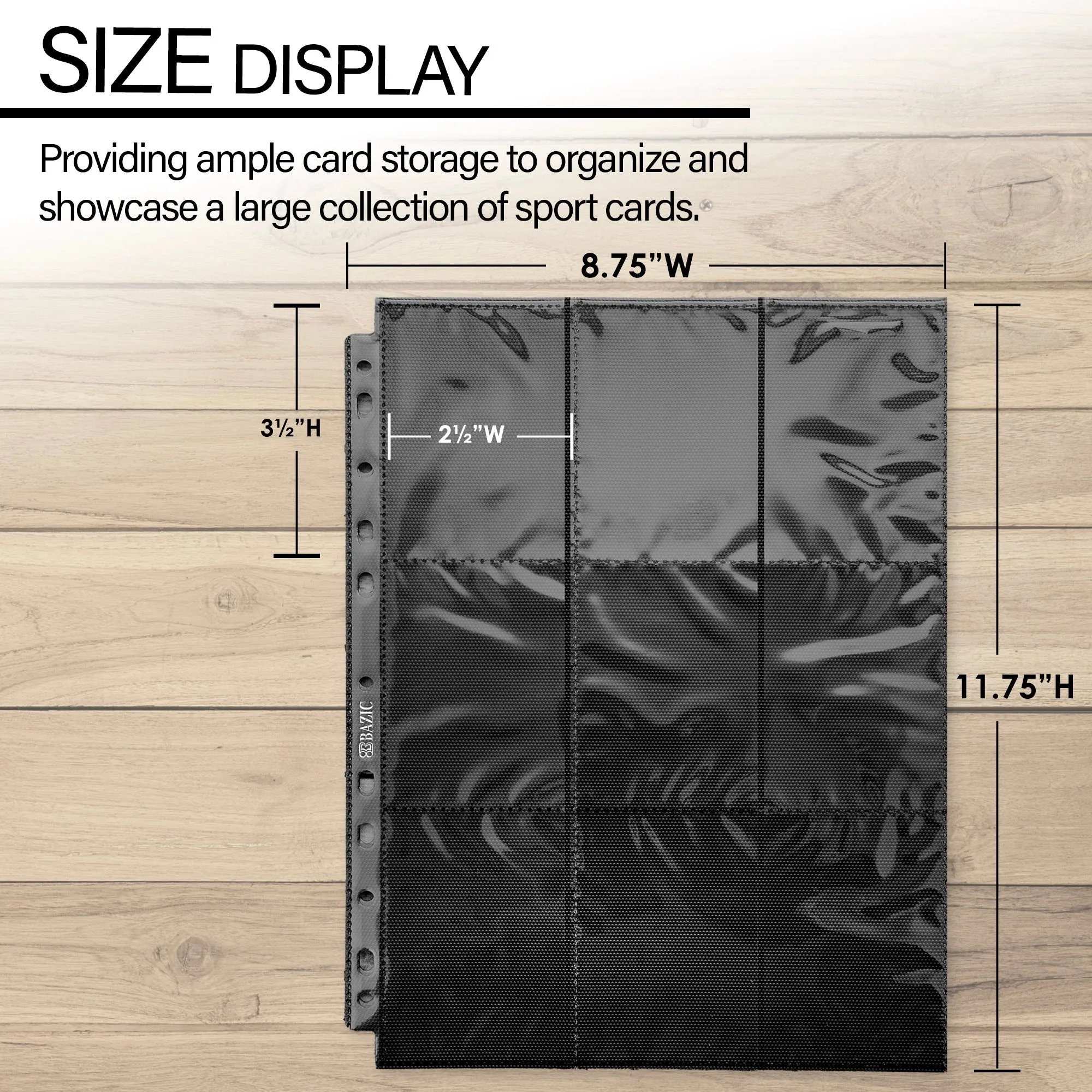 Trading Card Holders Side Loading 9-Pockets (100/Pack)