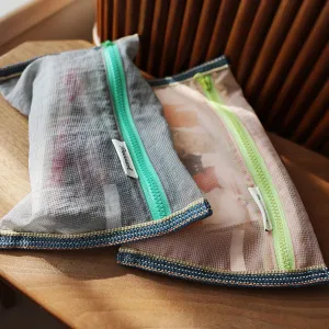 Translucent mesh nylon storage bag