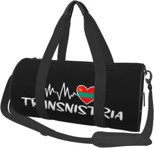 Transnistria Heartbeat Duffel Bag Gym Bag Travel Sports Tote Large Foldable Beach Swim Yoga0