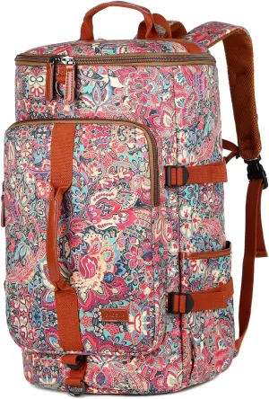 Travel Backpack for Women Weekender Travel Duffel Bag Backpack Hybrid Gym Bag for Women HB-26 (HS)