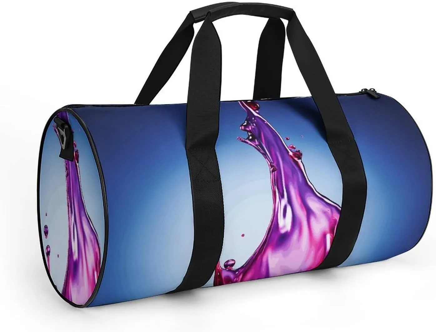 Travel Duffel Bag for Men And Women,A Drop of Purple Liquid Waterproof Sports Fitness Bag Portable Travel Duffel Bag