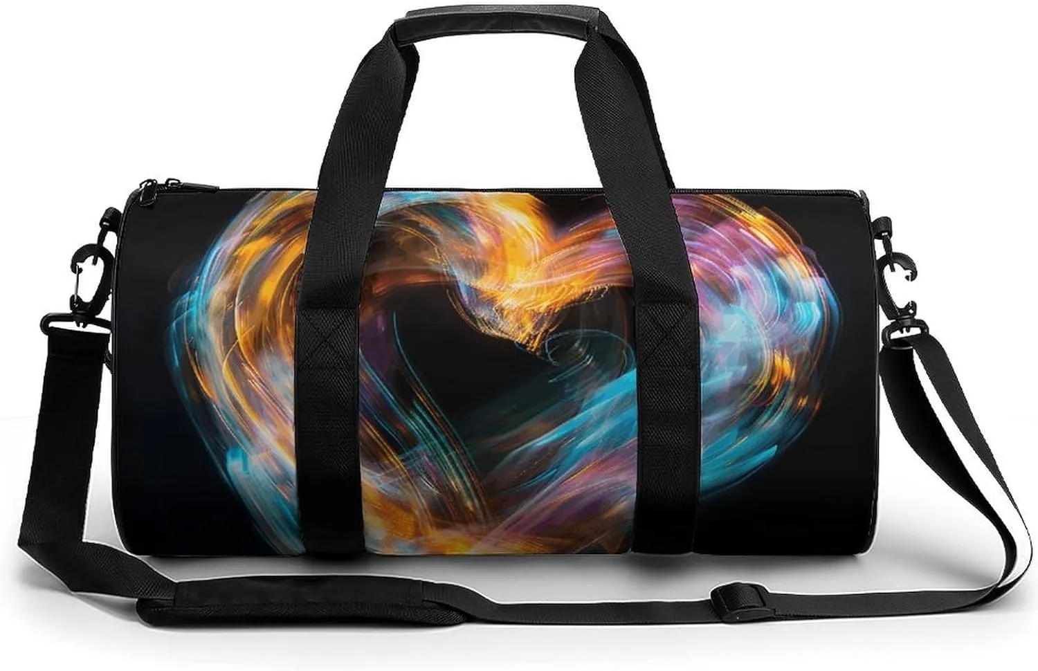 Travel Duffel Bag for Men And Women,Bright Heart Shape Waterproof Sports Fitness Bag Portable Travel Duffel Bag