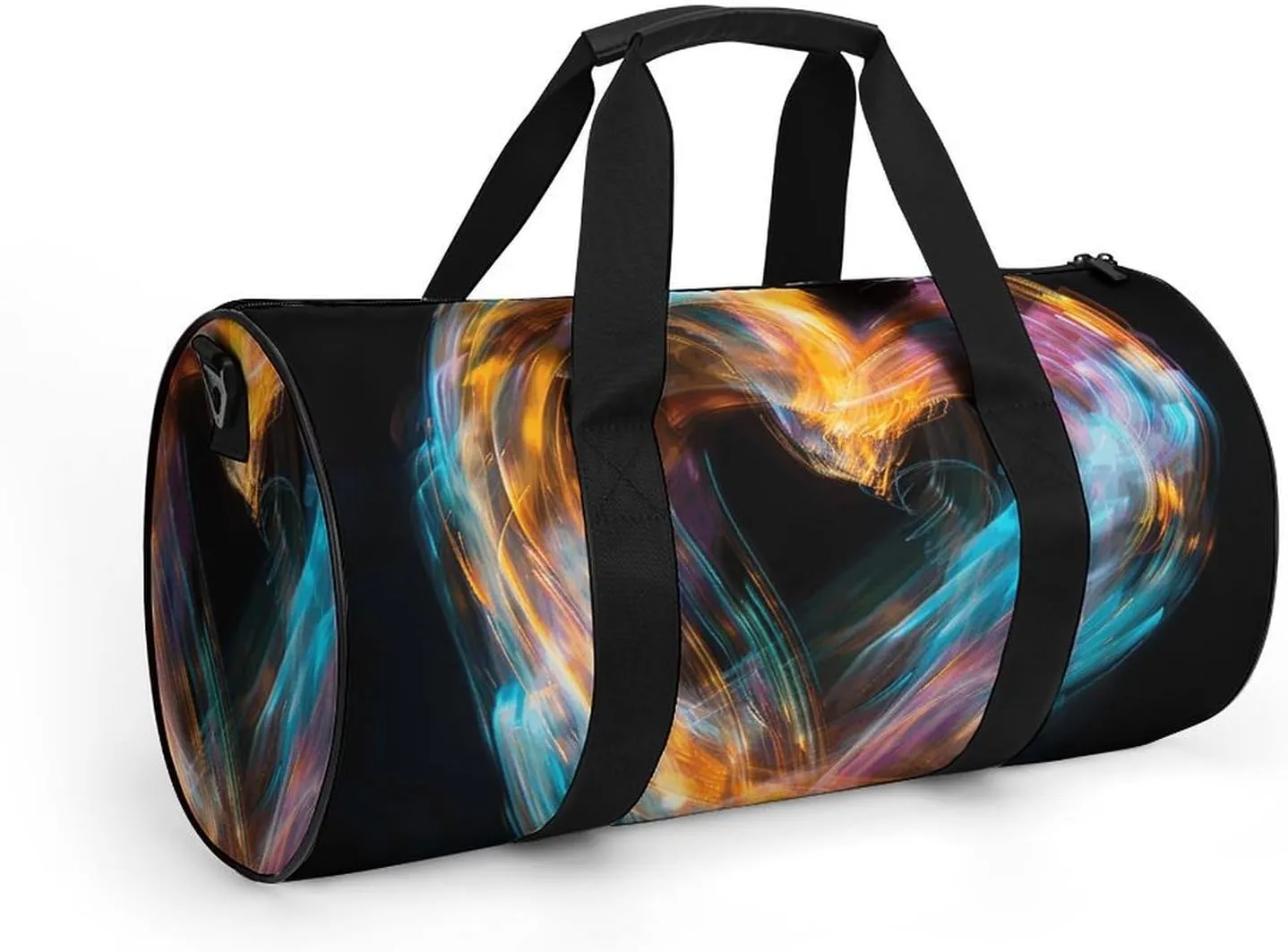 Travel Duffel Bag for Men And Women,Bright Heart Shape Waterproof Sports Fitness Bag Portable Travel Duffel Bag