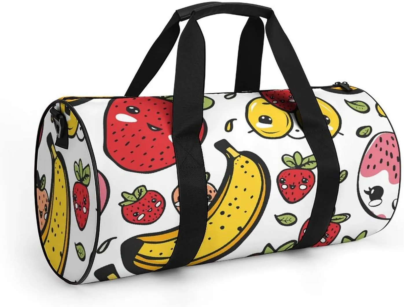 Travel Duffel Bag for Men And Women,Cartoon Fruit Pattern Waterproof Sports Fitness Bag Portable Travel Duffel Bag