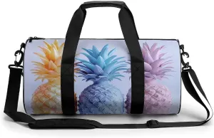 Travel Duffel Bag for Men And Women,Three Stained Glass Waterproof Sports Fitness Bag Portable Travel Duffel Bag