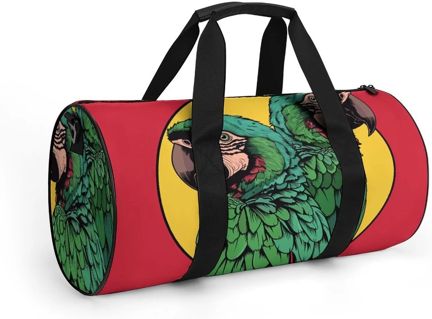Travel Duffel Bag for Men And Women,Two Red Parrots Waterproof Sports Fitness Bag Portable Travel Duffel Bag