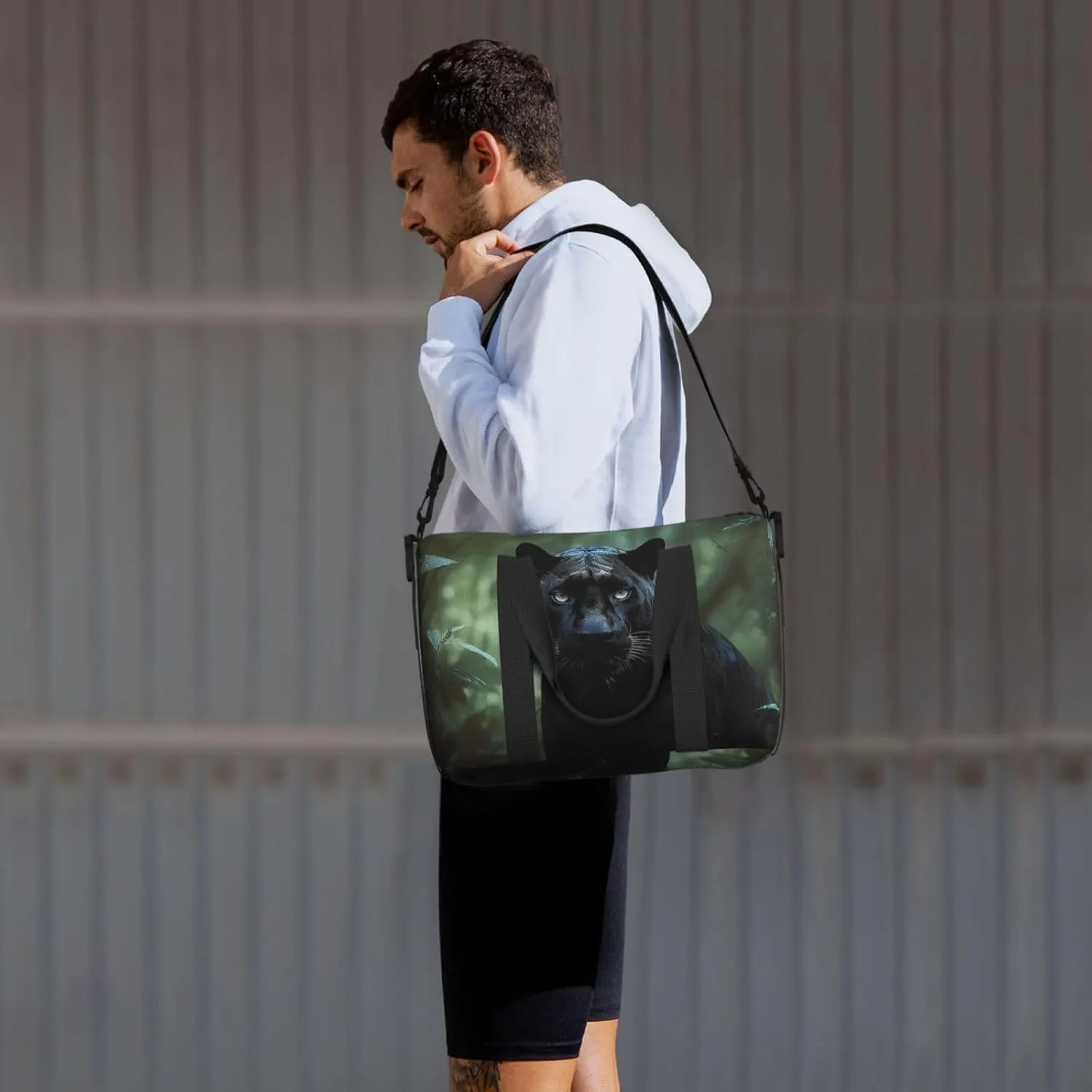 Travel Duffle Bag Weekender Bags for Men Women Adjustable Large Capacity Weekender Overnight Bag Carry On Tote Bags Waterproof Sport Gym Bag for Travel Yoga, Tree Animalâ, One Size