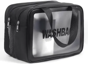 Travel Toiletry Bag for Women & Men - Large Capacity with Matte Translucent Window & Wet/Dry Pockets, Waterproof & Portable Organizer for Cosmetics,Gym & Shower Essentials