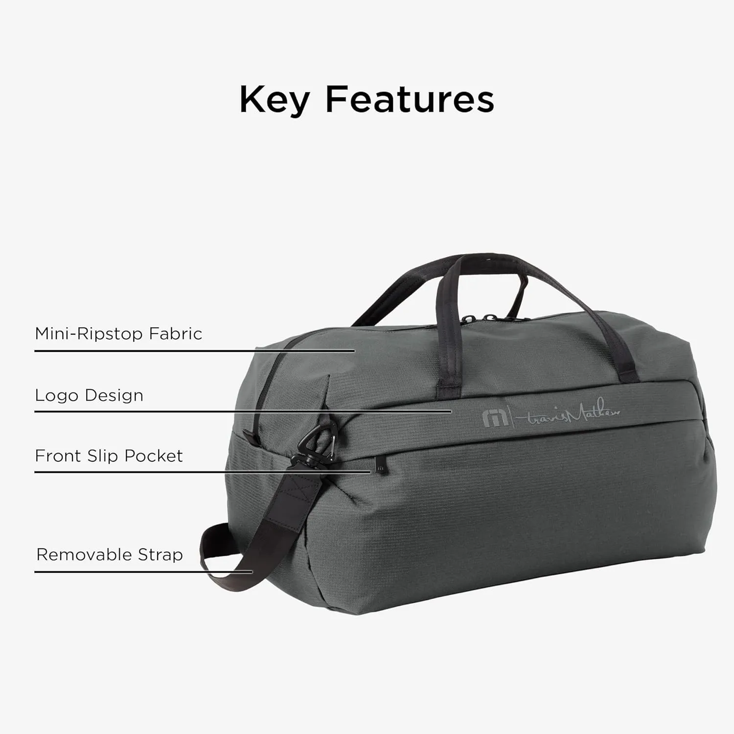 TravisMathew Lateral Duffel TMB200, Graphite