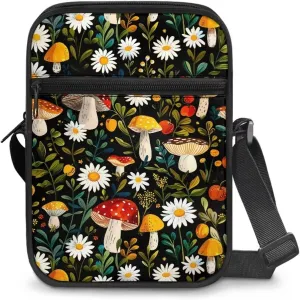 Trendy Crossbody Bag Sling Purse for Women Men Girls with Zipper Cute