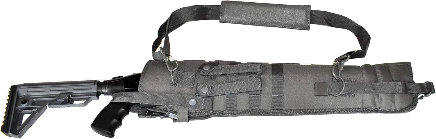 Trinity scabbard for Henry Axe in .410 Lever Action Soft Range molle Holster Bag Shoulder Military Security ATV Horse Motorcycle Truck Quad Carry Padded Bag Gray 25 inches.