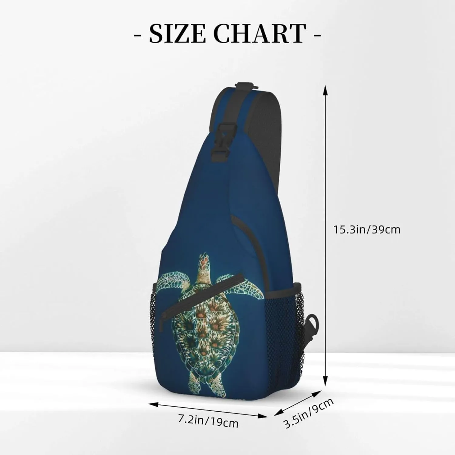 Turtle Shoulder Bag Sea Turtle Sling Backpack Daypack Casual Backpack Hiking Bag Beach Backpack Bag