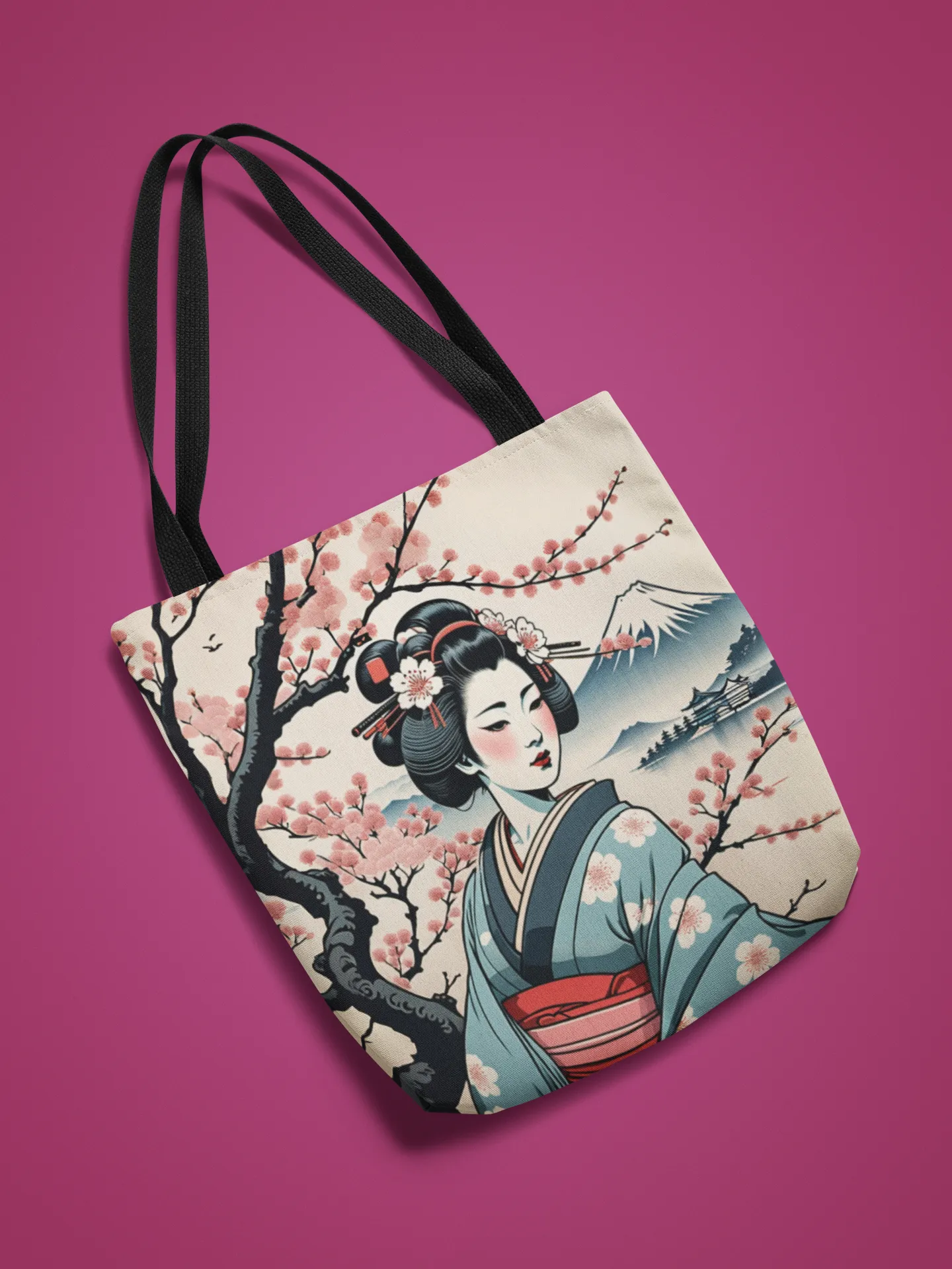 Ukiyo-e Geisha Tote