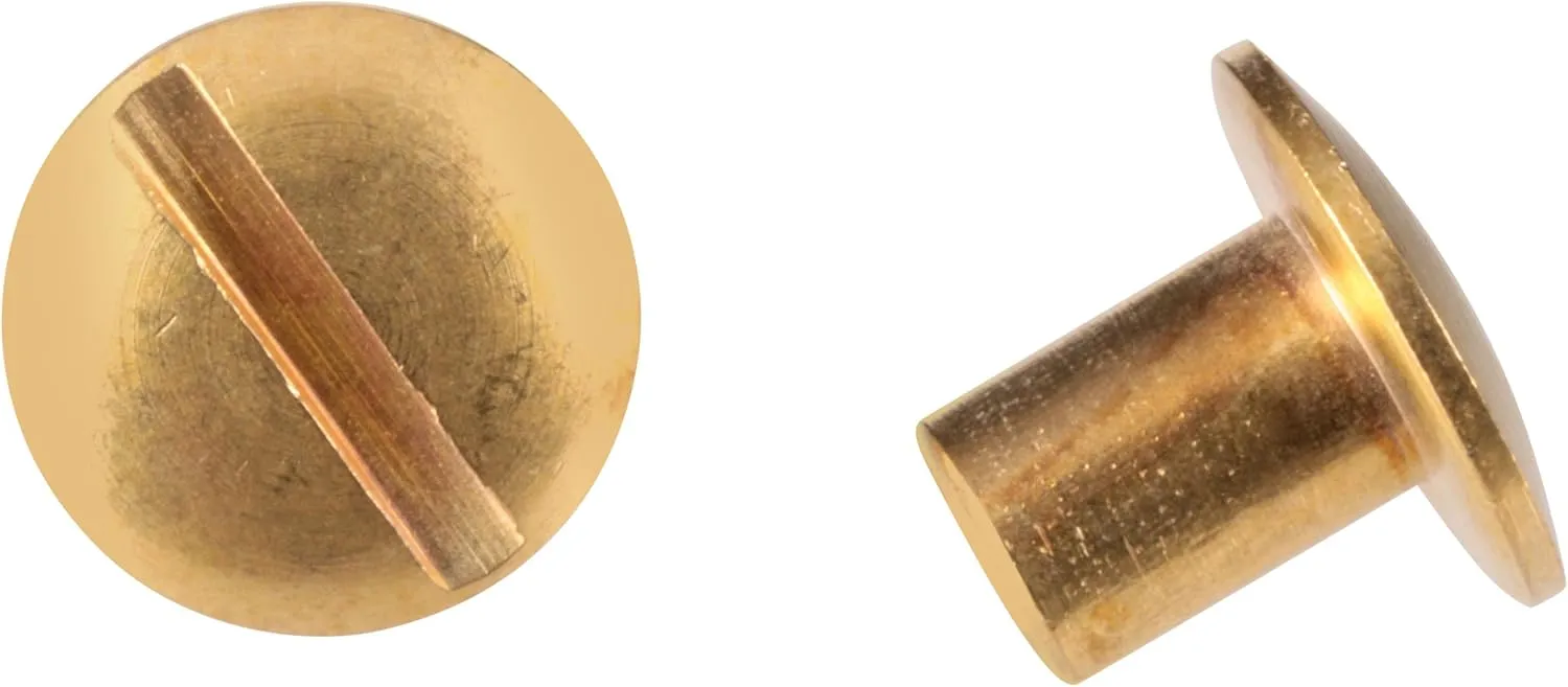 Uncle Mike's Chicago Screws Chicago Screws Gold Brass 24 Pack, Clam 25090