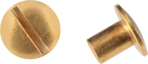 Uncle Mike's Chicago Screws Chicago Screws Gold Brass 24 Pack, Clam 25090