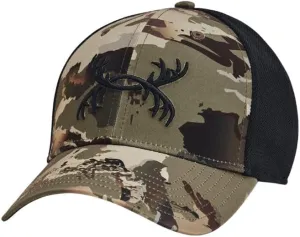 Under Armour Men's Outdoor Antler Trucker Hat, (988) UA Forest 2.0 Camo/Black/Black, One Size Fits Most