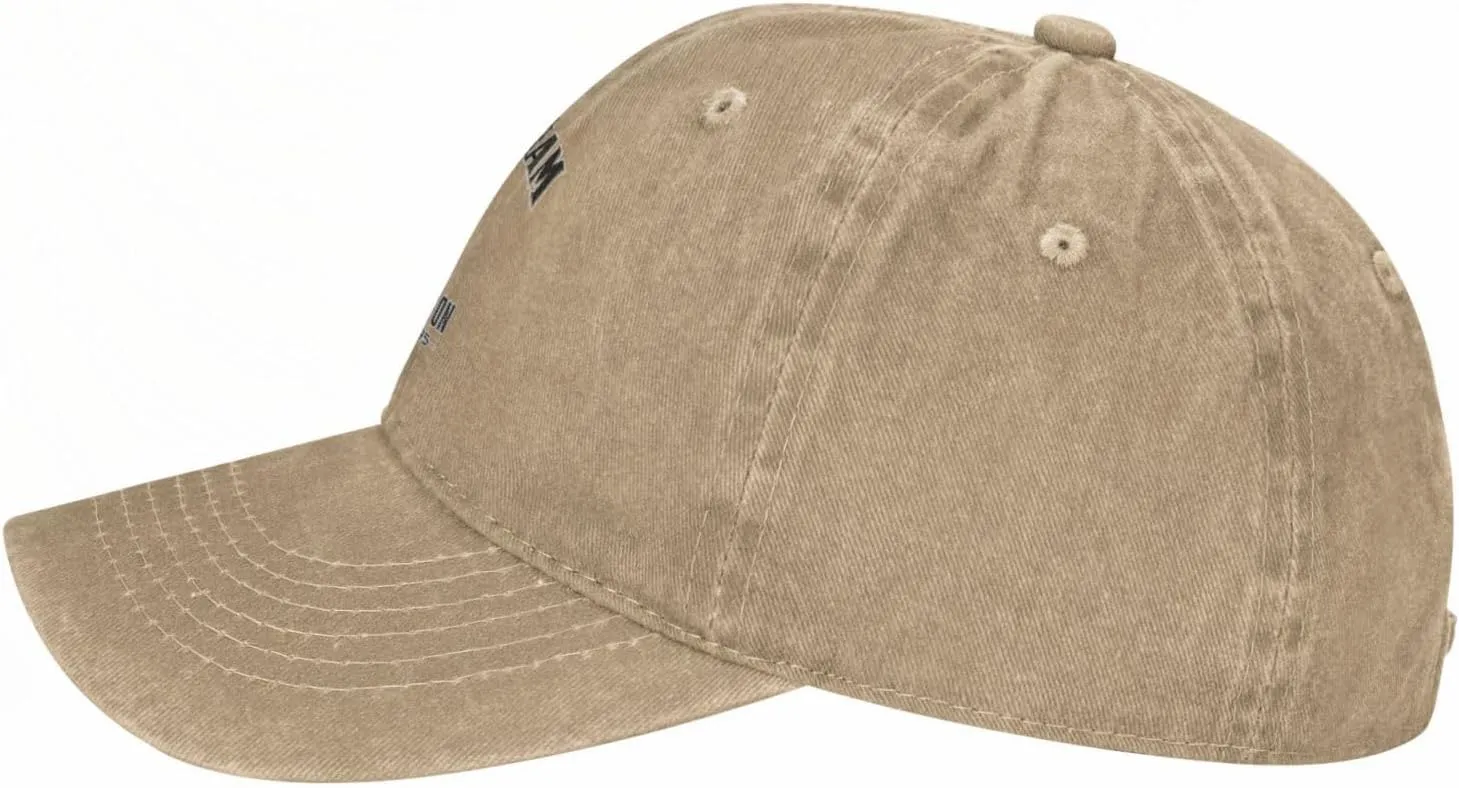 Unisex_Jim_Beam_Logo_ Cowboy Hat Trucker Dad Gift Adjustable Buckle Closure Sunhat