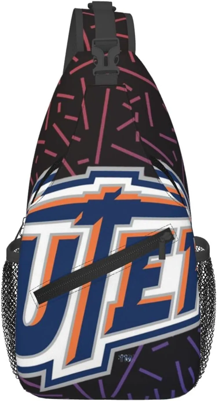 Utep Miners Crossbody For Men Women Sling Chest Bag Shoulder Bag Lightweight One Strap Backpack Multipurpose Travel Hiking Daypack