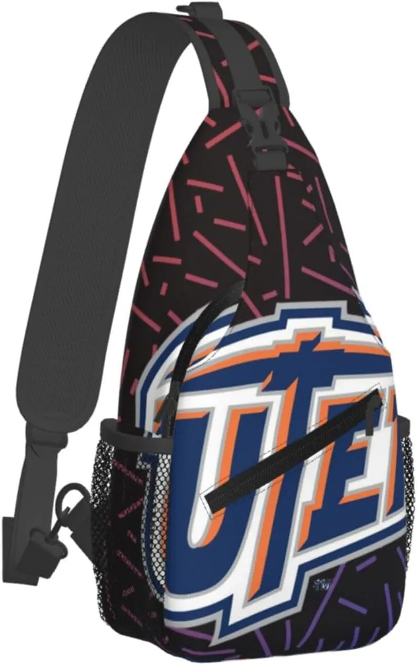 Utep Miners Crossbody For Men Women Sling Chest Bag Shoulder Bag Lightweight One Strap Backpack Multipurpose Travel Hiking Daypack