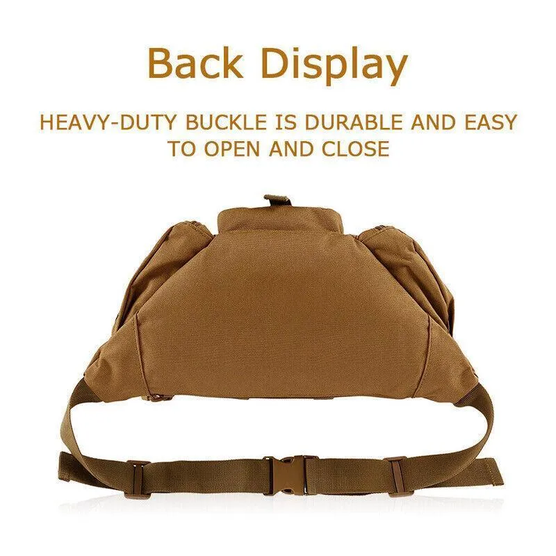 Utility Tactical Men Waist Bag Pack Pouch Military Hiking Camping Belt Bag Au