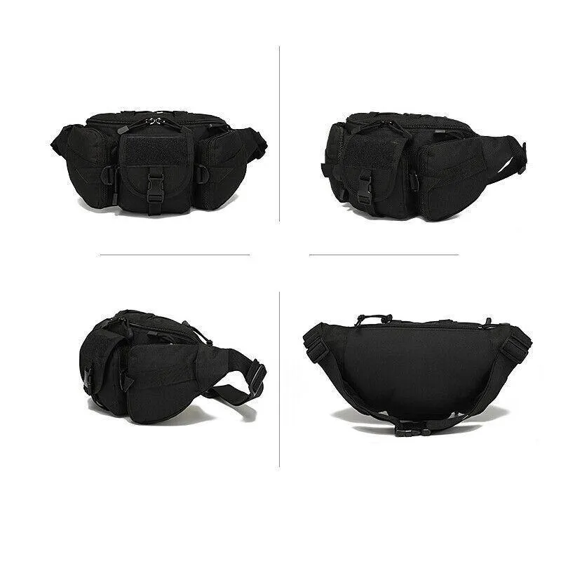 Utility Tactical Men Waist Bag Pack Pouch Military Hiking Camping Belt Bag Au