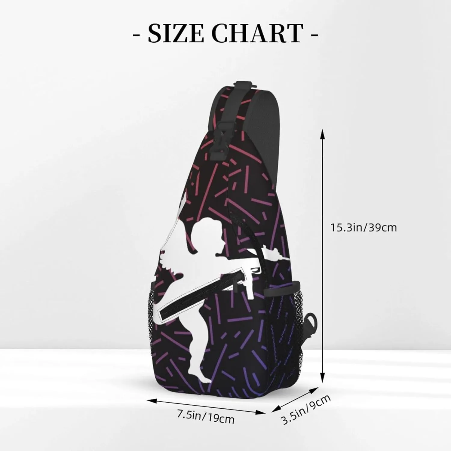 Vanilla Ice Cupid Crossbody For Men Women Sling Chest Bag Shoulder Bag Lightweight One Strap Backpack Multipurpose Travel Hiking Daypack