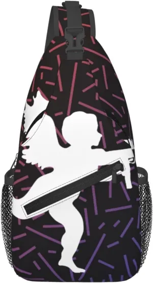 Vanilla Ice Cupid Crossbody For Men Women Sling Chest Bag Shoulder Bag Lightweight One Strap Backpack Multipurpose Travel Hiking Daypack