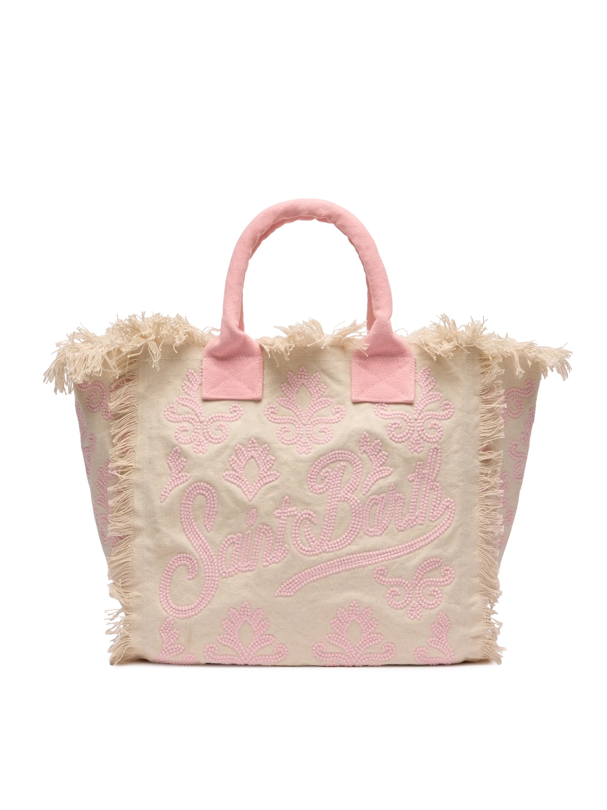 Vanity Rug white and pink cotton tote bag