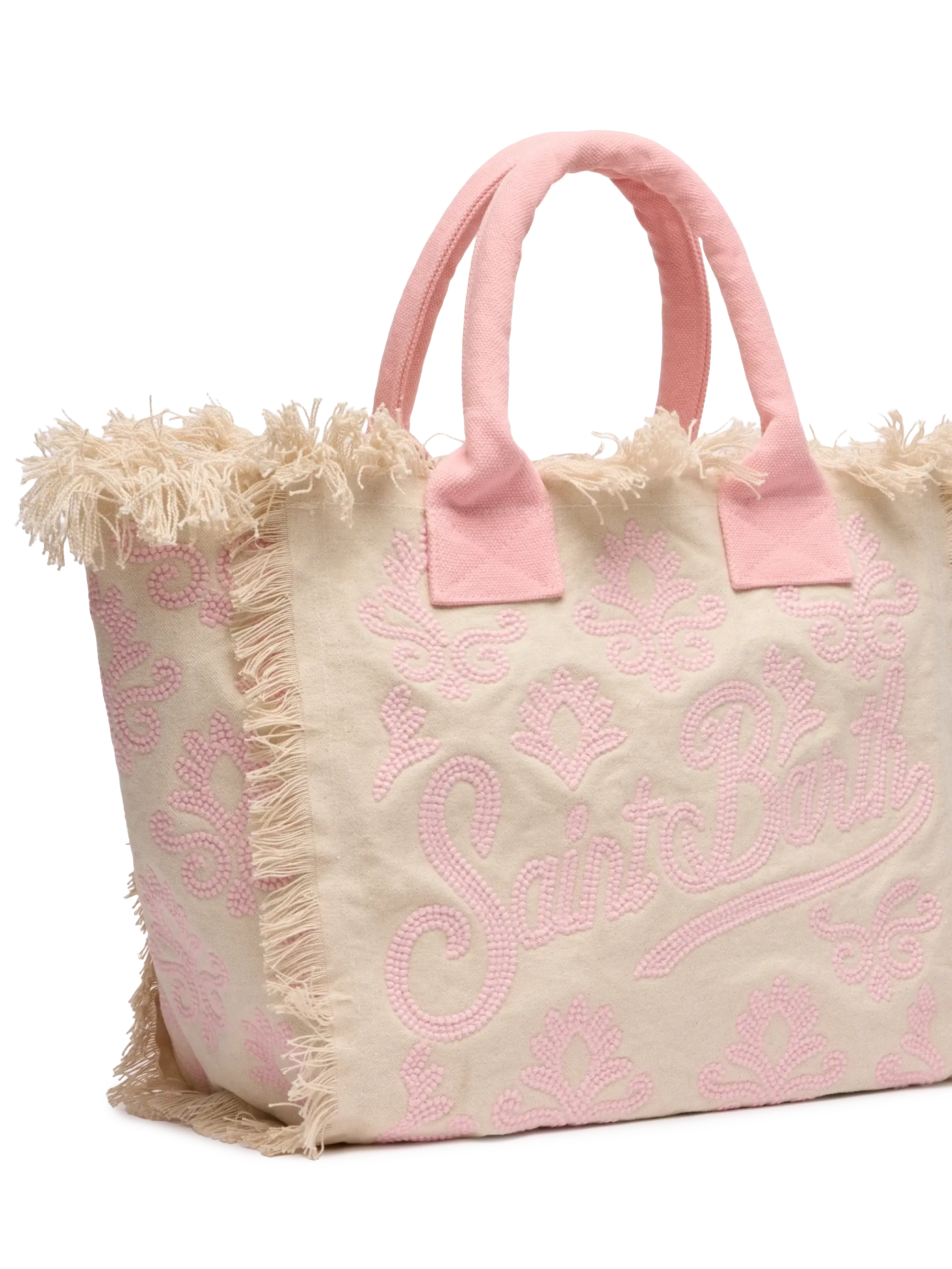 Vanity Rug white and pink cotton tote bag