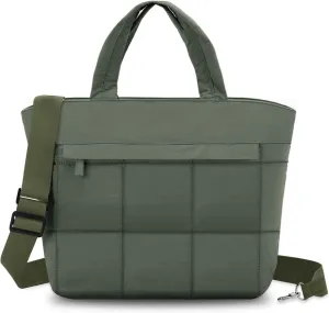 VASCHY Small Puffer Tote Bag for Women, Lightweight Mini Quilted Crossbody Cute Satchel Puffy Tote Handbag Purse for Gym