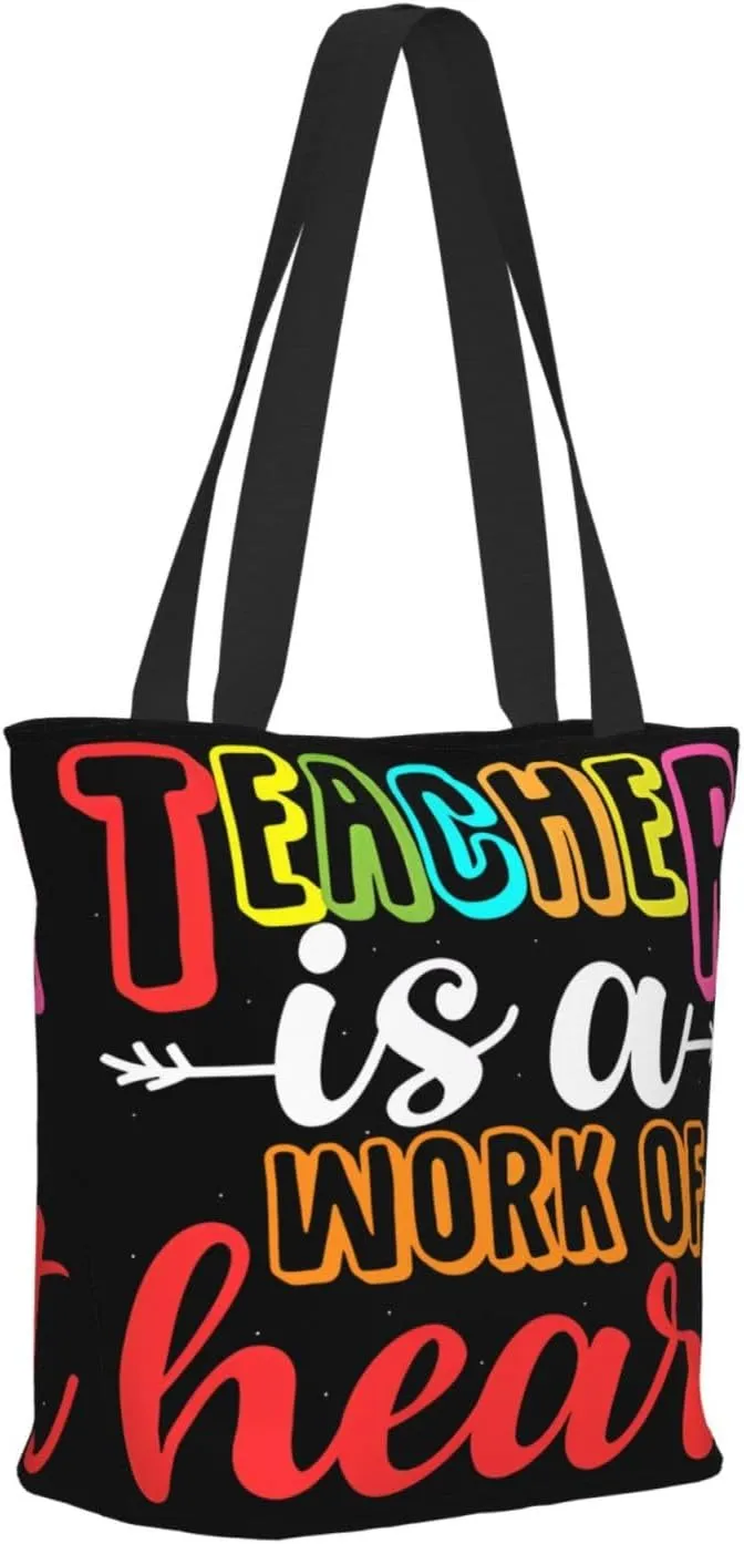 Vegan From My Head Tomatoes Vegetarian Tote Bag for Women Lightweight Shopping Handbag Large Capacity Shoulder Bag