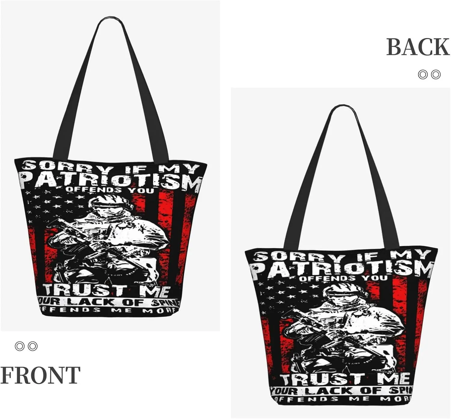 Vegan From My Head Tomatoes Vegetarian Tote Bag for Women Lightweight Shopping Handbag Large Capacity Shoulder Bag
