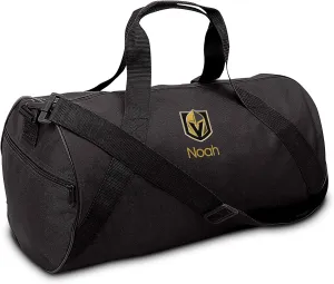 Vegas Golden Knights Personalized Youth Duffel Bag, Officially Licensed (Black)